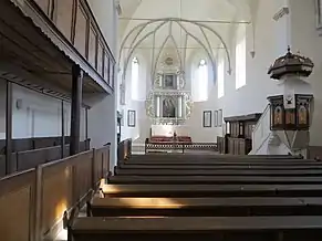 Interiorul bisericii