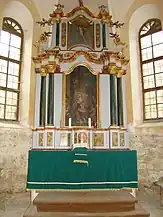 Altarul bisericii evanghelice