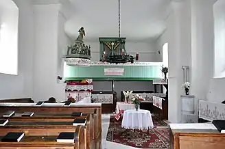 Interiorul bisericii reformate