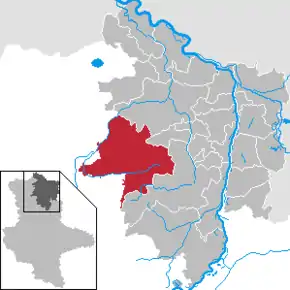 Poziția oraș Bismark (Altmark) pe harta districtului Stendal