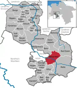 Poziția localității Bissendorf