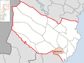 Localizarea comunei în cadrul comitatului