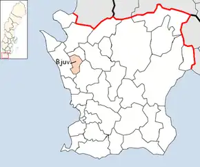 Localizarea comunei în cadrul comitatului