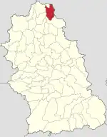 Poziția localității Blăjeni