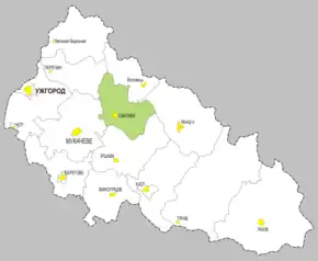 Poziția localității Svaleava