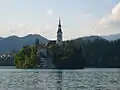 Bled (Lacul Bled, insula “Blejski Otok” cu biserica Sf.Maria)