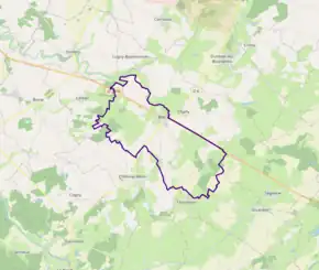 Poziția localității Blet