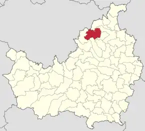 Localizare în cadrul județului