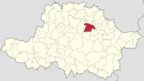 Localizare în cadrul județului