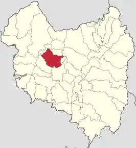 Amplasarea în cadrul județului