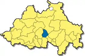 Poziția  Böhmfeld pe harta districtului Eichstätt