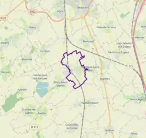 Poziția localității Boisleux-au-Mont