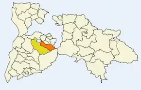 Poziția  Bollschweil pe harta districtului Breisgau-Hochschwarzwald