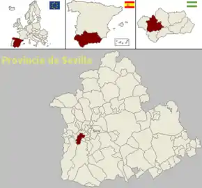 Poziția localității Bollullos de la Mitación