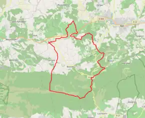 Poziția localității Bonnieux