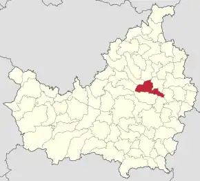 Localizarea comunei în județul Cluj