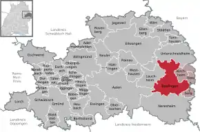 Poziția localității Bopfingen