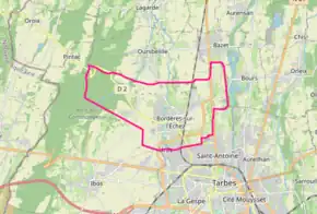 Poziția localității Bordères-sur-l'Échez