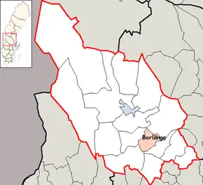 Localizarea comunei în cadrul comitatului