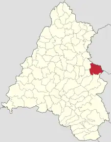 Localizare în cadrul județului