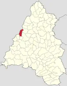 Localizare în cadrul județului