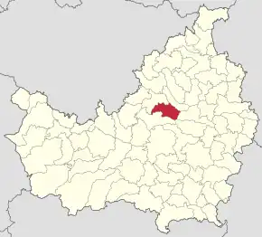 Localizarea comunei în județul Cluj