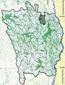 Amplasarea în cadrul județului