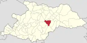 Localizare în cadrul județului