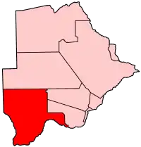 Poziția localității Kgalagadi