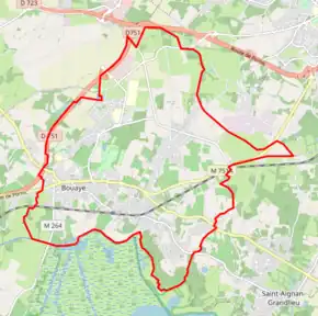 Poziția localității Bouaye