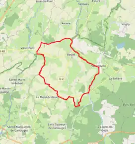 Poziția localității Boucé