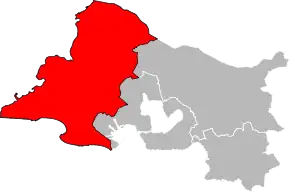 Arondismentul Arles în cadrul departamentului Bouches-du-Rhône