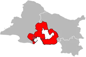 Arondismentul Istres în cadrul departamentului Bouches-du-Rhône