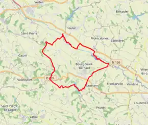 Poziția localității Bourg-Saint-Bernard