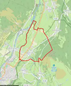 Poziția localității Bourisp