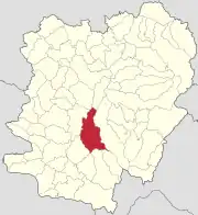 Localizare în cadrul județului