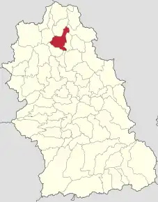 Poziția localității Brad