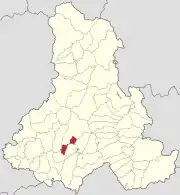 Localizare în cadrul județului
