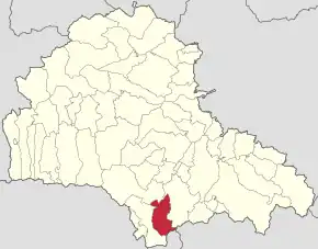 Localizare în cadrul județului