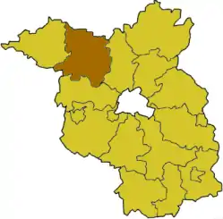 Poziția regiunii Districtul Ostprignitz-Ruppin