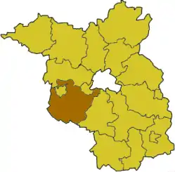 Poziția regiunii Potsdam-Mittelmark