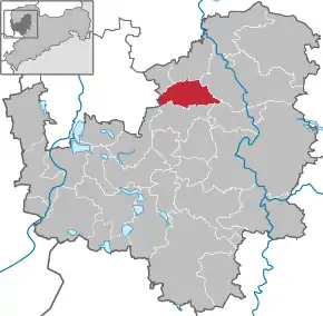 Poziția localității Brandis