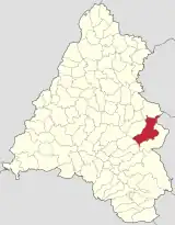 Localizare în cadrul județului