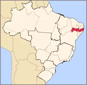 Poziția localității Paulista
