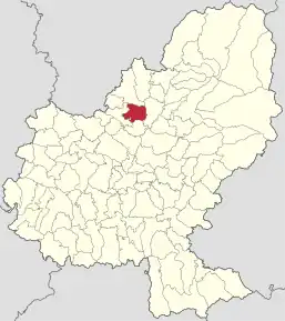 Localizare în cadrul județului