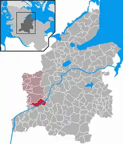 Poziția  Breiholz pe harta districtului Rendsburg-Eckernförde