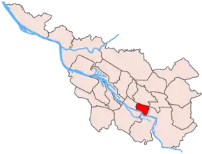 Poziția localității Sectorul de est (Bremen)