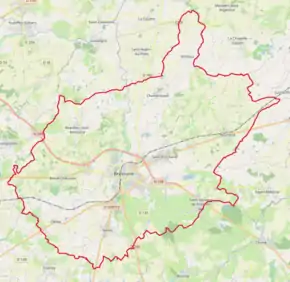 Poziția localității Bressuire