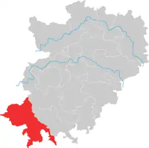 Poziția  Bretzfeld pe harta districtului Hohenlohekreis