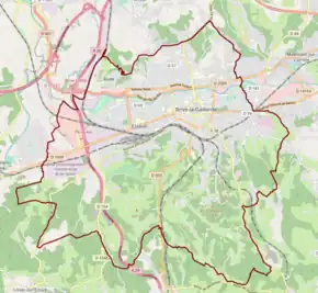 Poziția localității Brive-la-Gaillarde